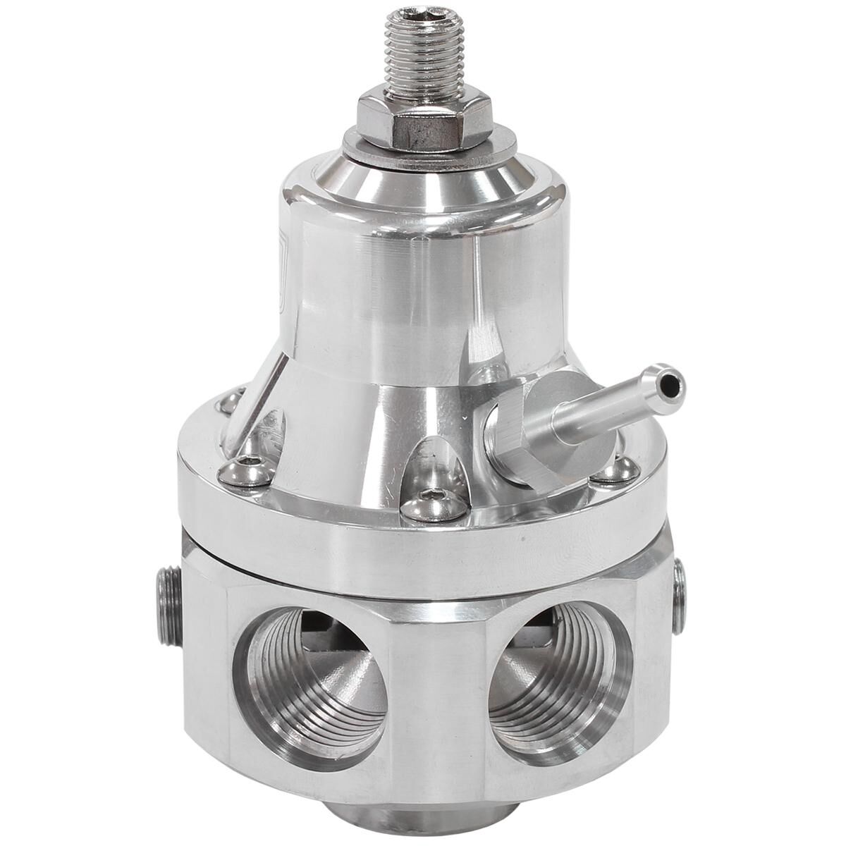 2000HP EFI FUEL PRESSURE REG 4 PORT -8 E85 ALCOHOL POLISHED, , scaau_hi-res