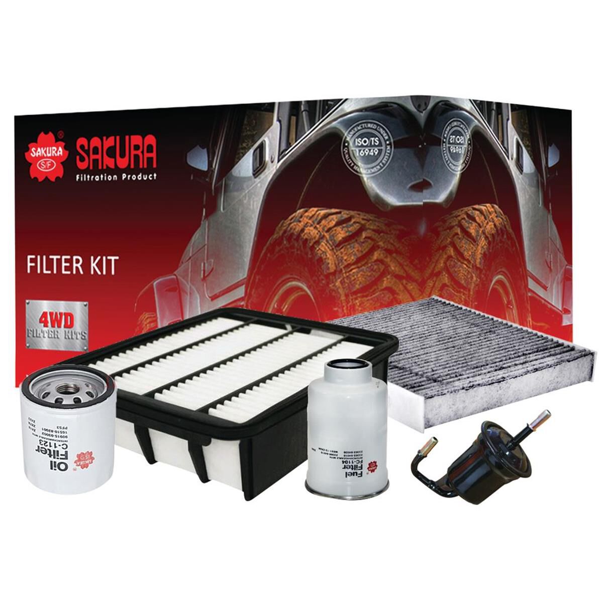 FILTER KIT OIL AIR FUEL CABIN, , scaau_hi-res