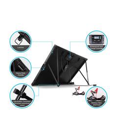 200 WATT 12 VOLT MONOCRYSTALLINE FOLDABLE SOLAR SUITCASE, , scaau_hi-res