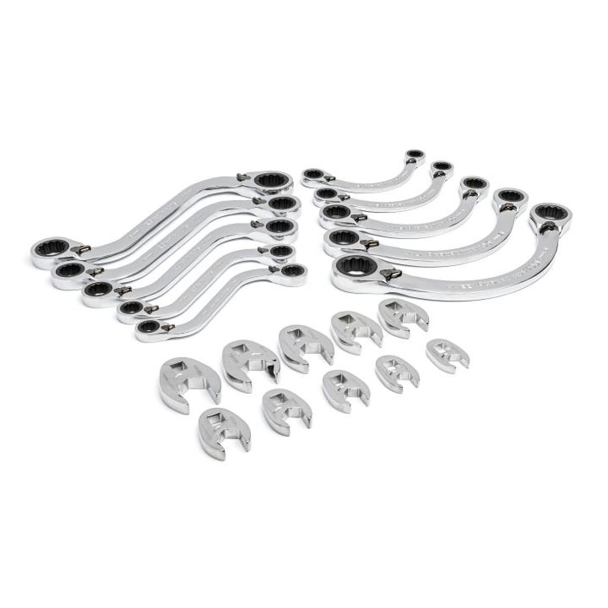 20 PIECE SPECIALTY RATCHETING METRIC WRENCH SET IN FOAM STORAGE TRAY, , scaau_hi-res