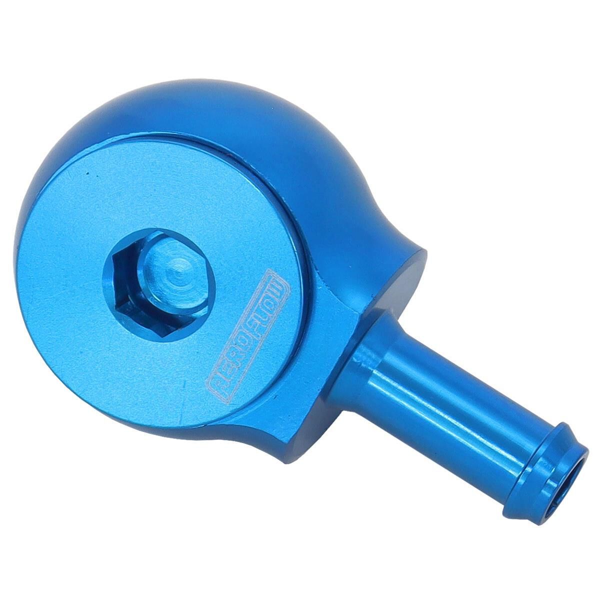 SLIMLINE -8ORB TO 5/16" BARB 90 DEG TIGHT RADIUS BLUE, , scaau_hi-res