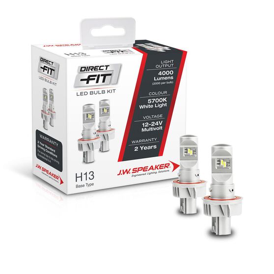 LED H13 Direct Fit Kit Hi/Lo 12-24V 6000K, , scaau_hi-res