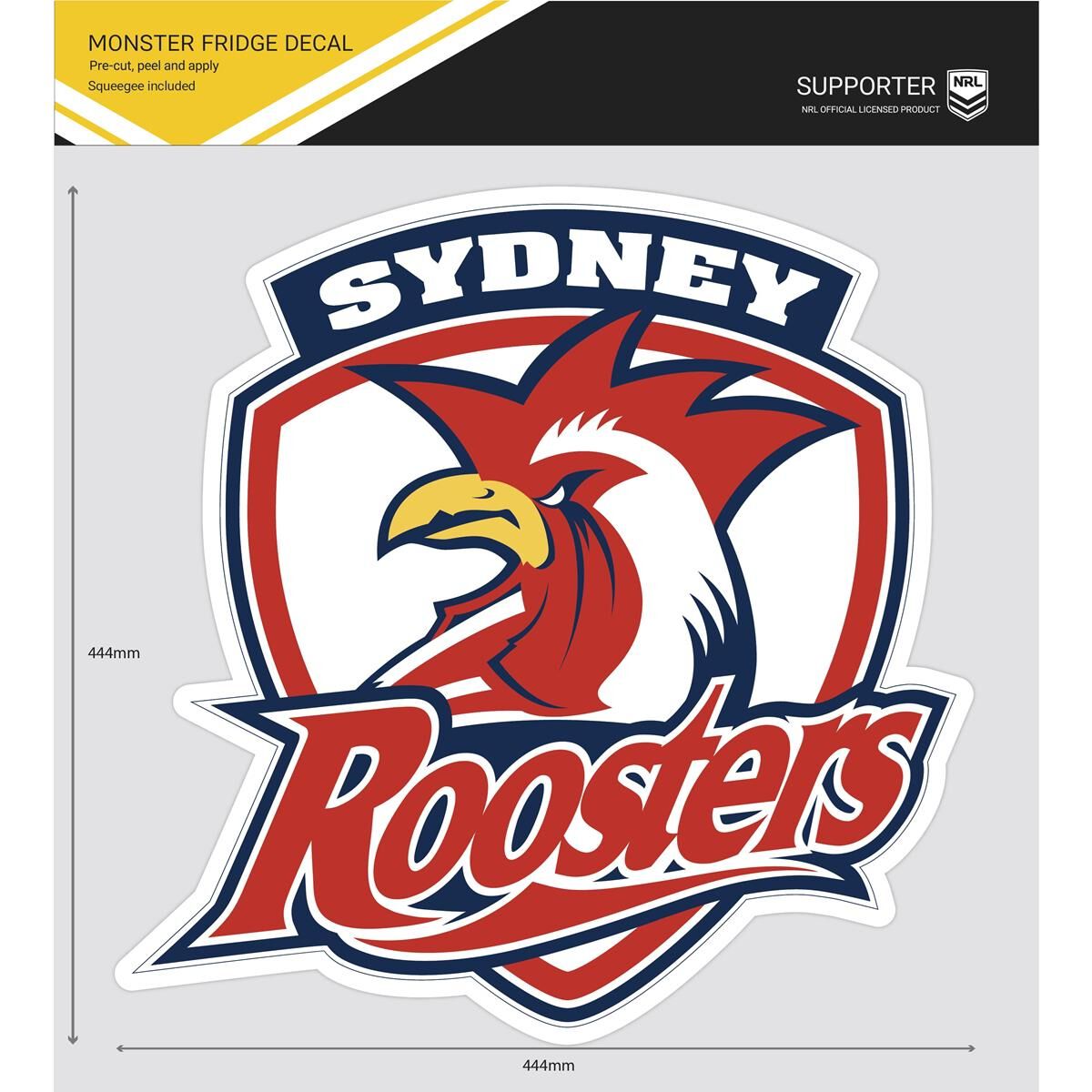 ROOSTERS MONSTER FRIDGE DECAL, , scaau_hi-res