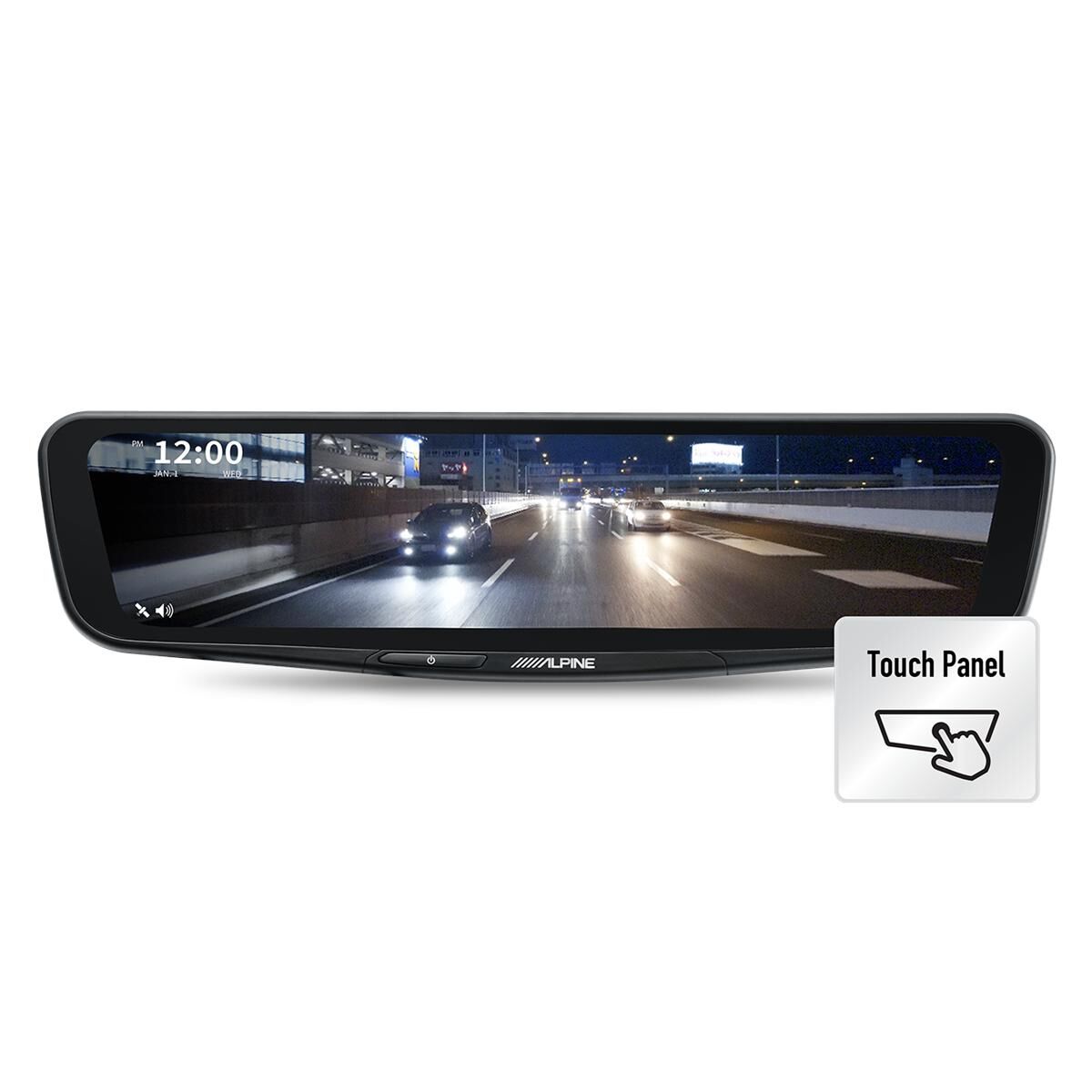12" DIGITAL E-MIRROR WITH REAR CAMERA, , scaau_hi-res