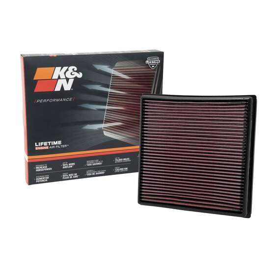 K&N Filters 33-2980 Filtro aria quadrato, Filtro a lunga durata K&N Filters 33-2980 Filtro aria quadrato, Filtro a lunga durata