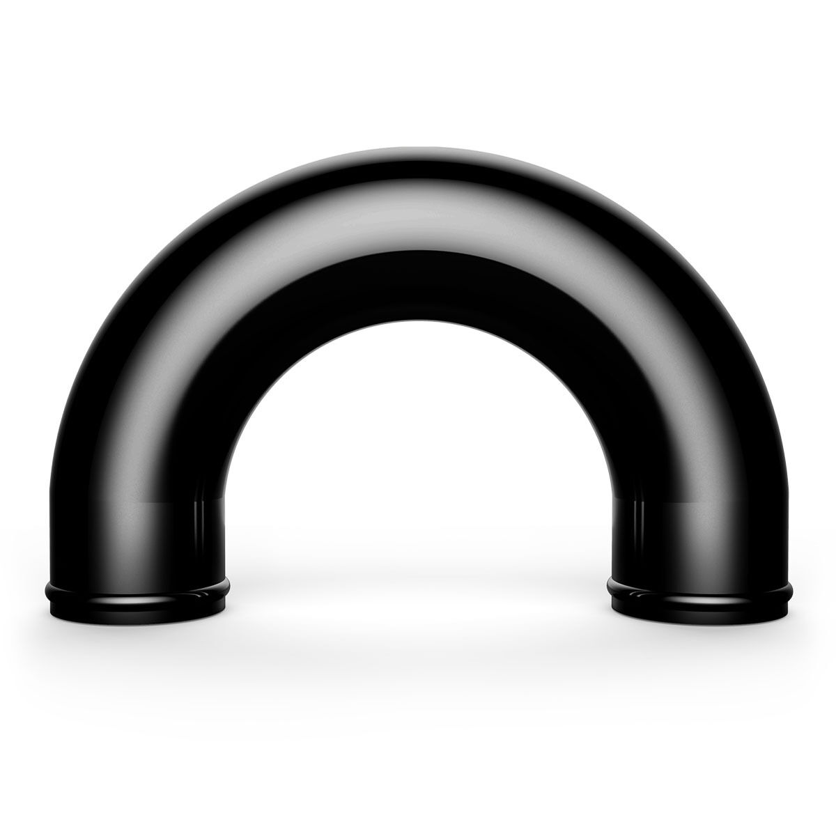 SAAS ALLOY BLACK PIPE 76MM ID X 180 DEG, , scaau_hi-res