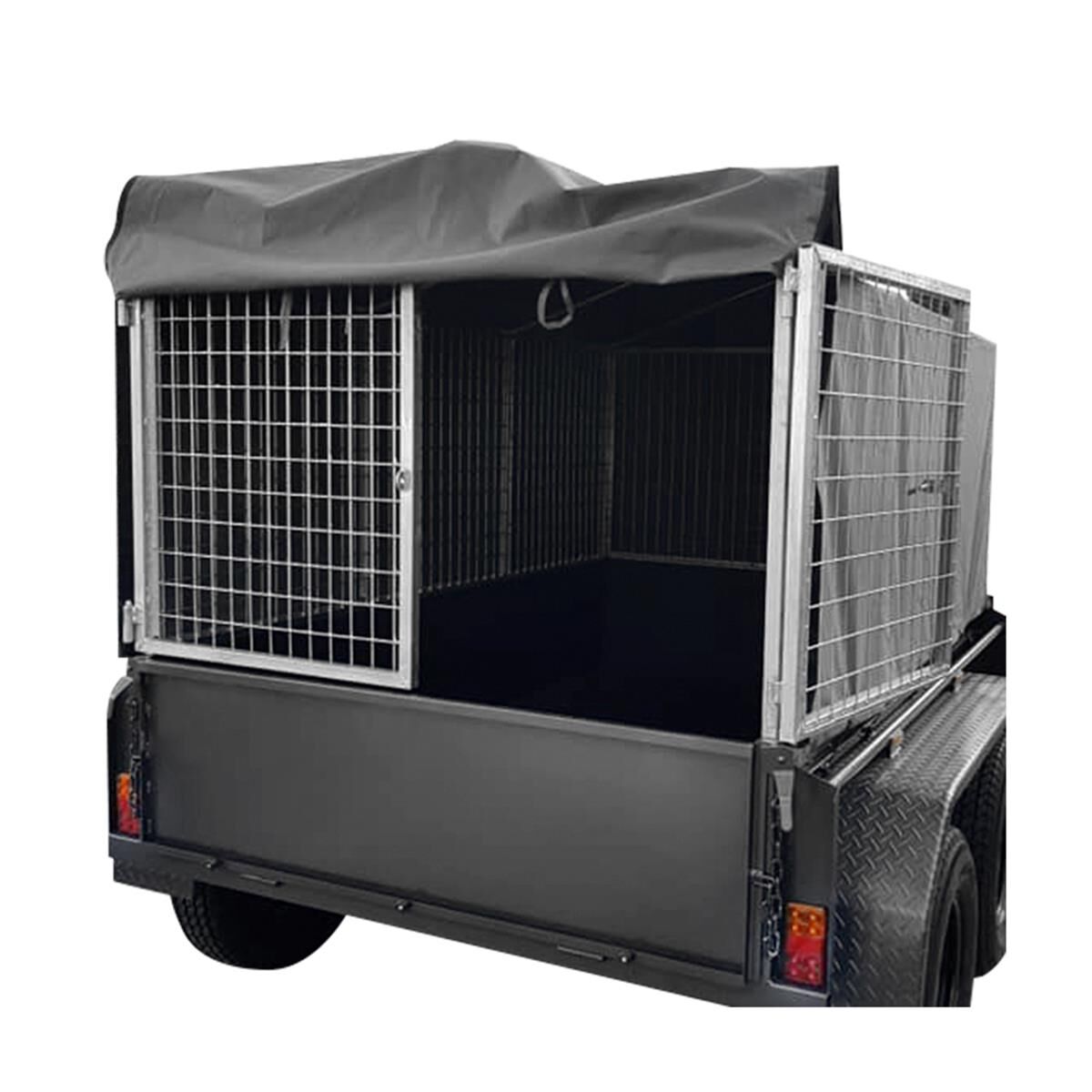 Sunrise Trailer Canvas Cover Suit Sunrise Cage - 6 x 4 x 3 Feet, , scaau_hi-res