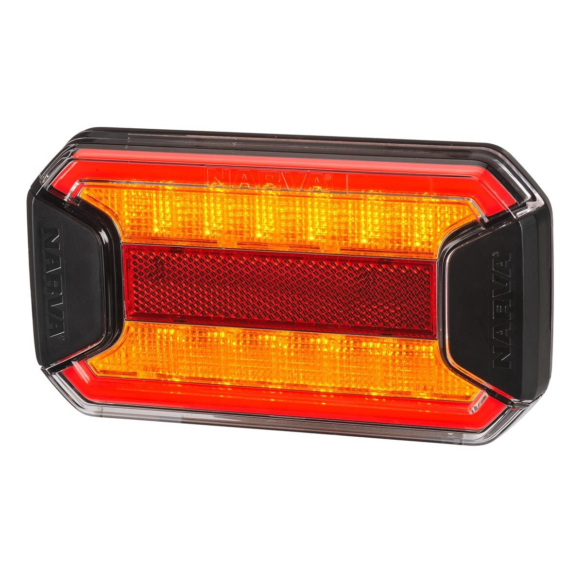 Narva 9-33 Volt LED Tail and Indicator Lamp with In-Built Reflector, Coloured Lens and 0.5m of Hard-Wired Cable, , scaau_hi-res