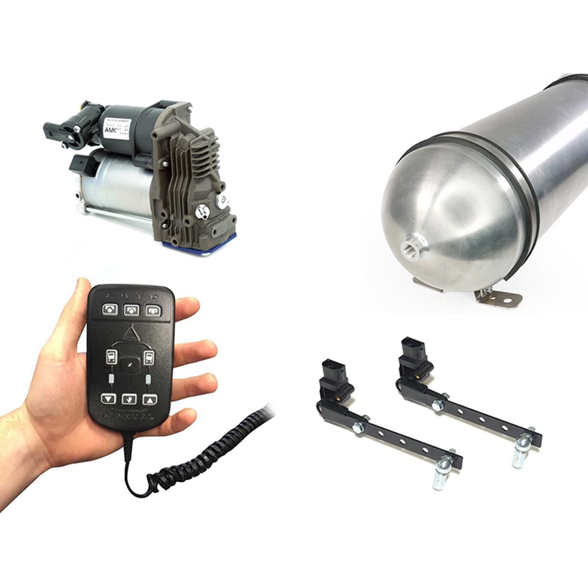 Airbag Man Dual Automatic 3 Height Individual Electronic Control Kit