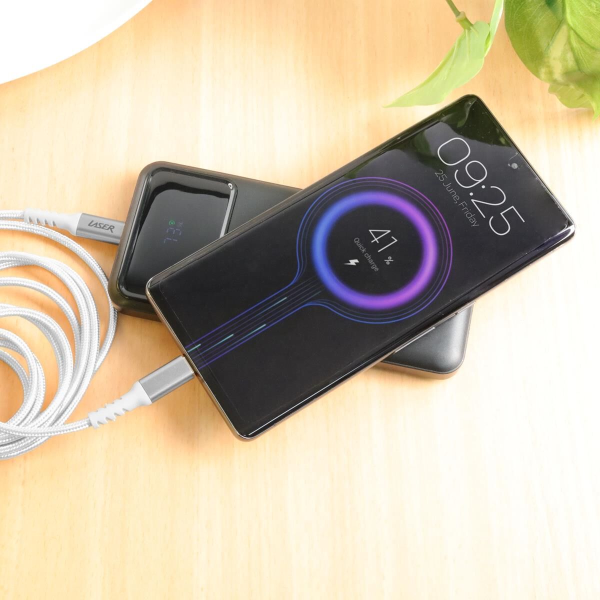 LASER USB-C TO USB-C 60W CABLE BLACK/SILVER 2 PACK 2M | FAST CHARGE & DURABLE, , scaau_hi-res