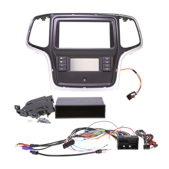 INSTALL KIT TO SUIT JEEP GRAND CHEROKEE WK (SILVER/BLACK), , scaau_hi-res