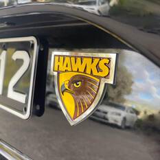 AFL HAWTHORN HAWKS 3D CHROME CAR EMBLEM, , scaau_hi-res