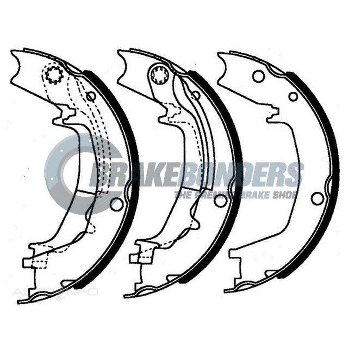 Brake Shoes - Hyundai / Kia Parking Brake 190mm, , scaau_hi-res