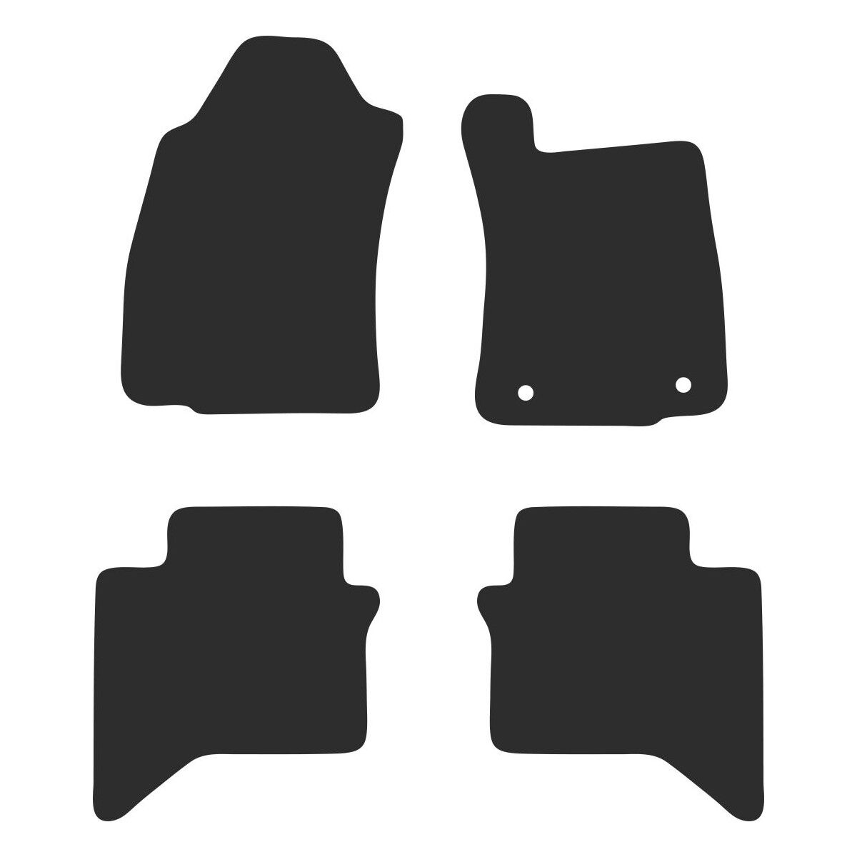 CARPET CAR FLOOR MATS FOR TOYOTA HILUX DUAL CAB (8TH GEN) 2020-2025, , scaau_hi-res