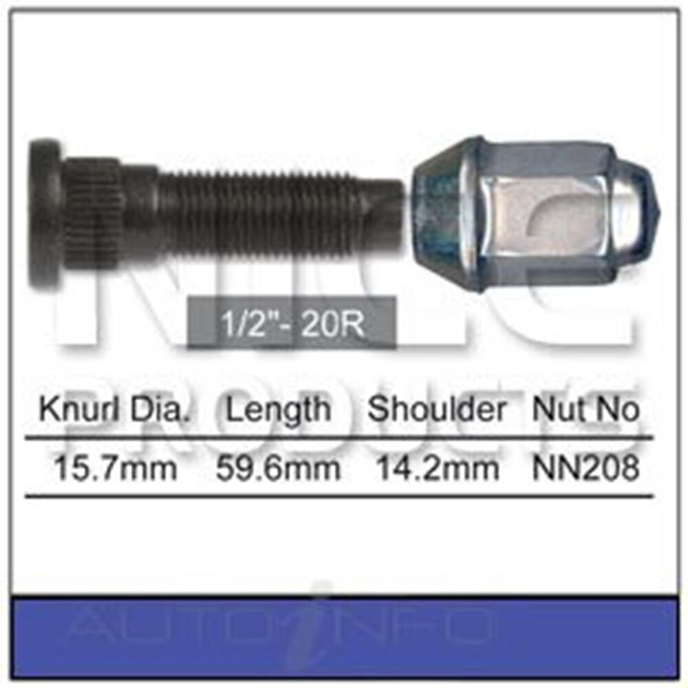 Nice Lug Stud And Nut Set NS298 Supercheap Auto