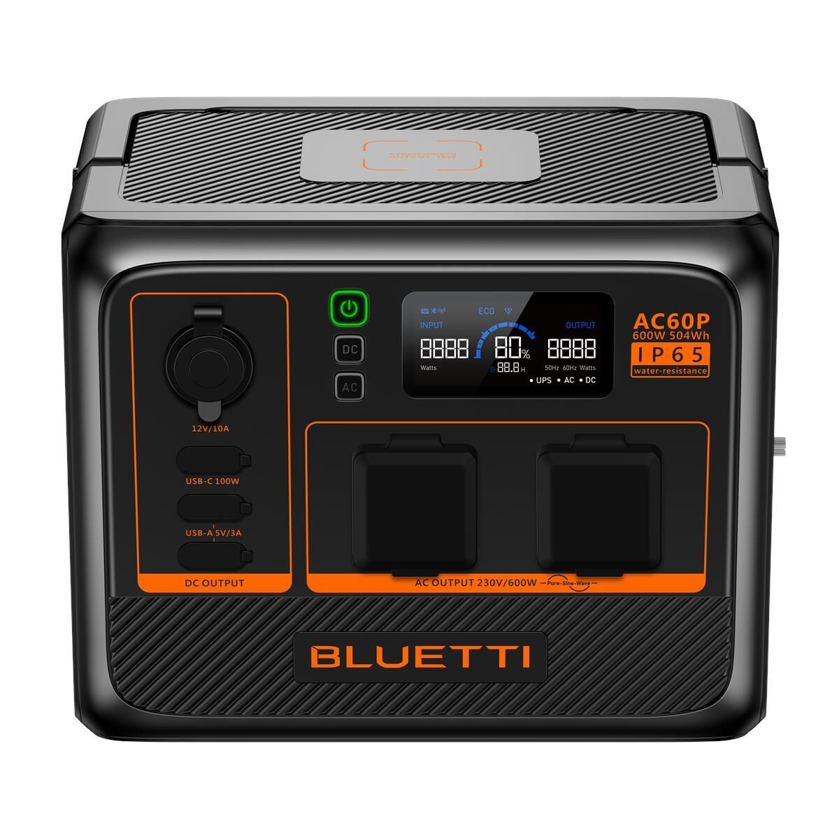 BLUETTI AC60P PORTABLE POWER STATION 600W 504WH, , scaau_hi-res