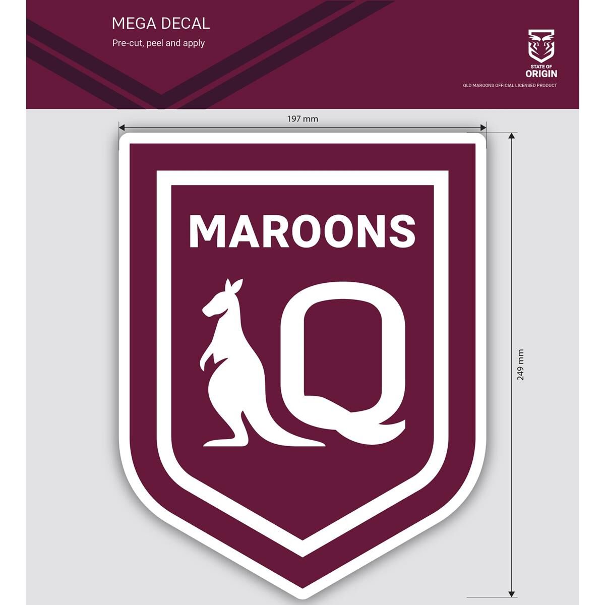STATE OF ORIGIN: QLD MEGA DECAL, , scaau_hi-res