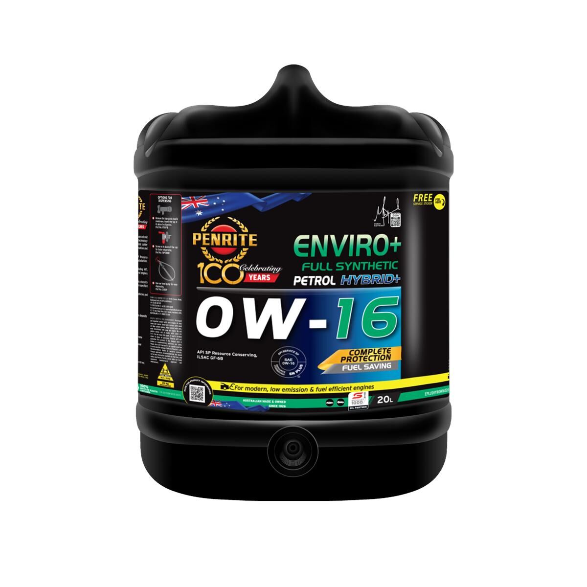 ENVIRO+ HYBRID 0W-16 FULL SYNTHETIC 20L, , scaau_hi-res