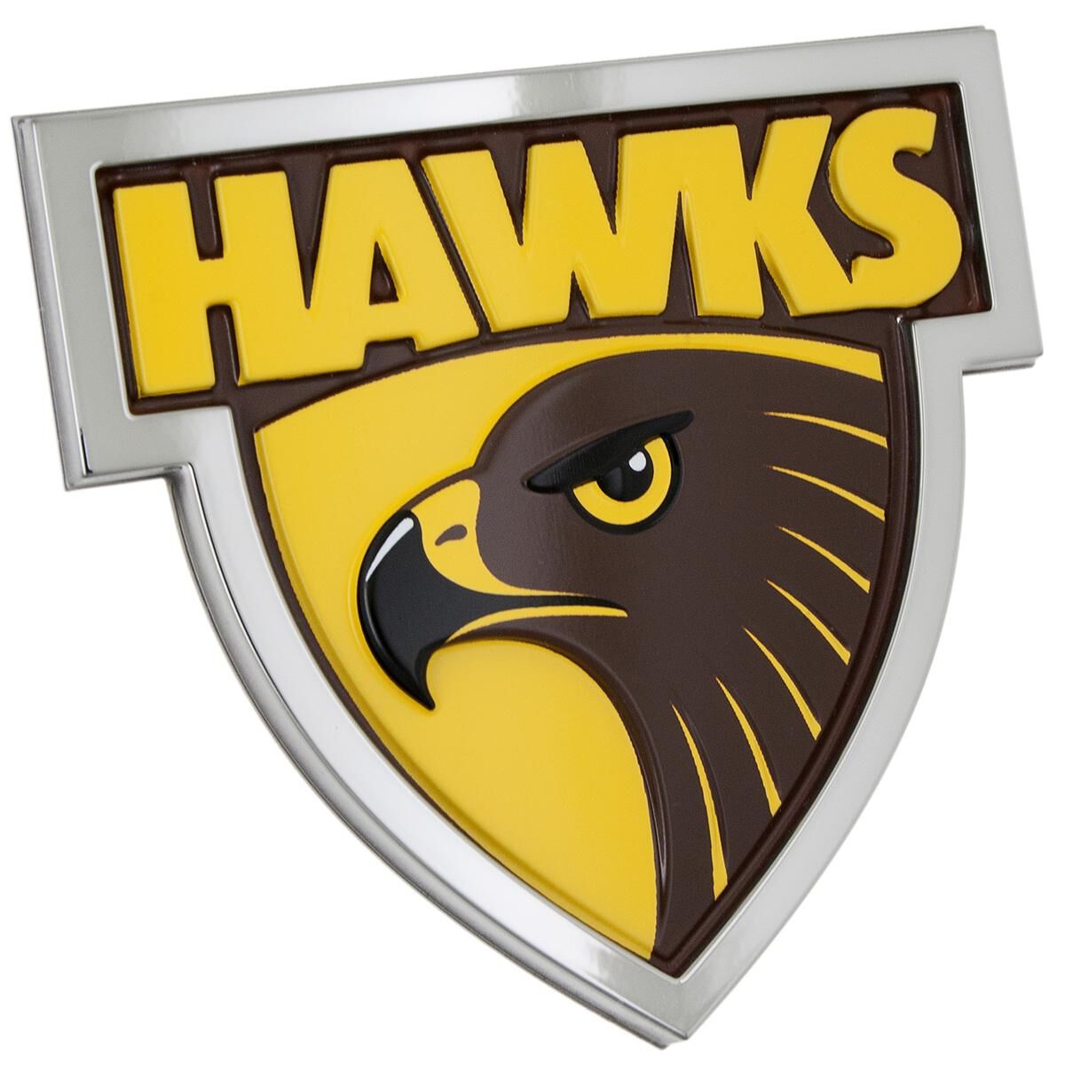 AFL HAWTHORN HAWKS 3D CHROME CAR EMBLEM, , scaau_hi-res