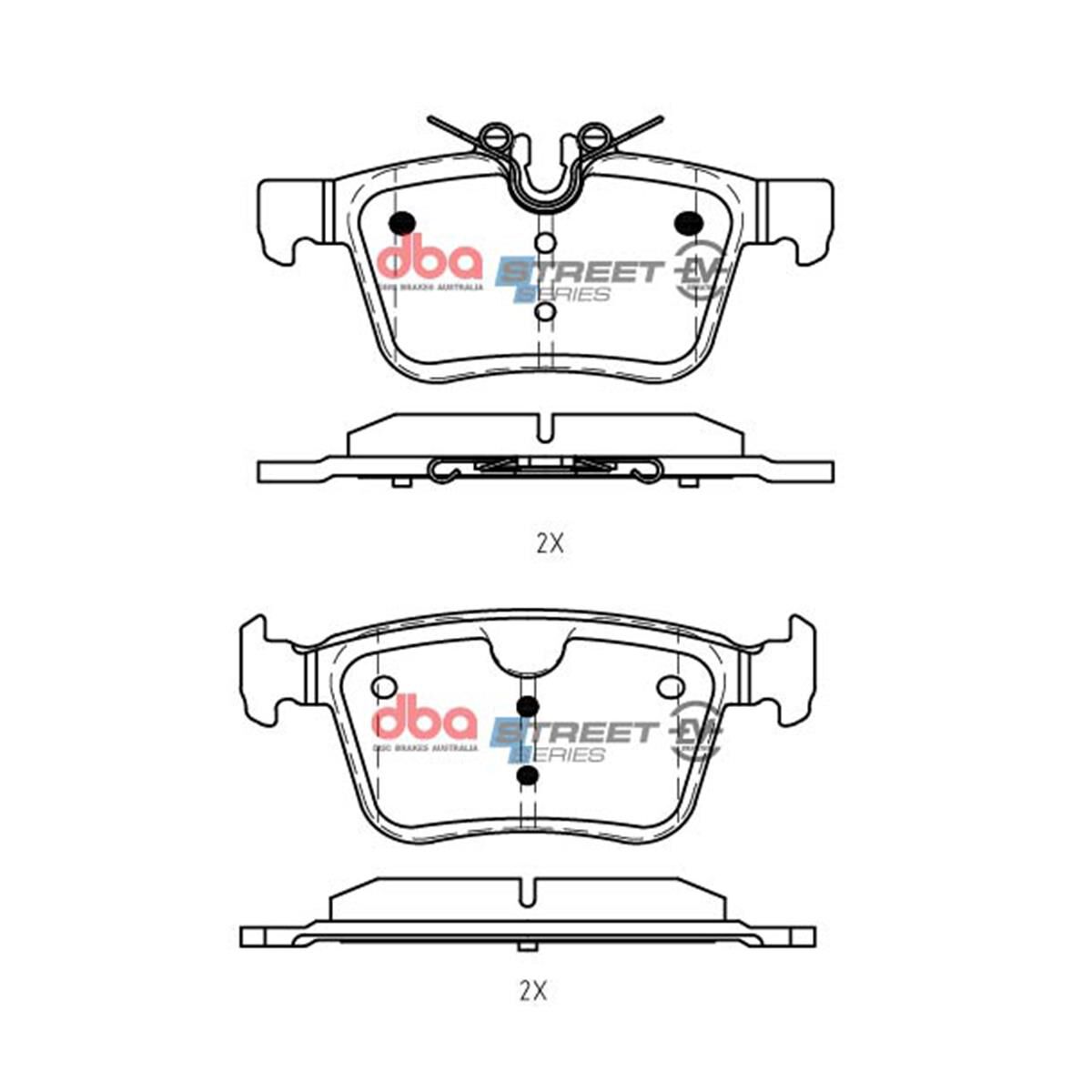DBA SSEV STREET SERIES BRAKE PADS [ JAGUAR E-PACE 2018 ON / VOLVO XC40 / XC60 / XC90 / V60 / S60 / S90 / POLESTAR 2 2017 - ON R ], , scaau_hi-res