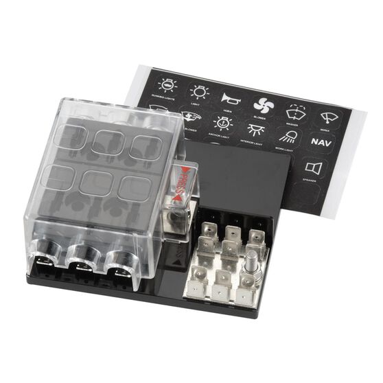 Narva 6 Way Fuse Block With Ground Supercheap Auto