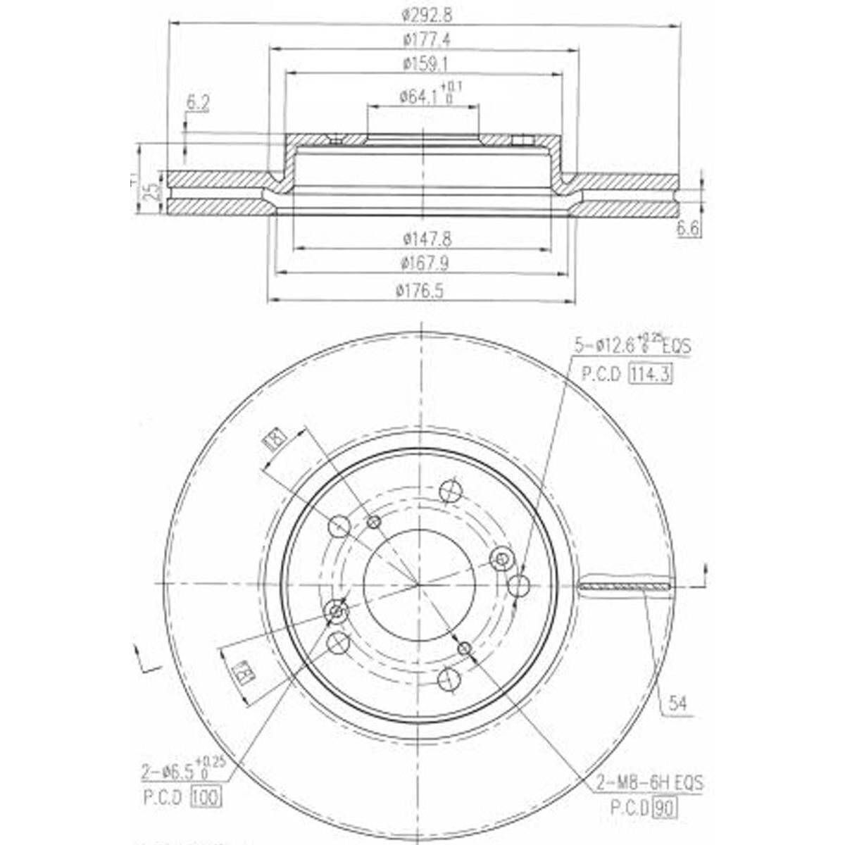 BREMTEC TRADE-LINE BRAKE ROTOR, , scaau_hi-res