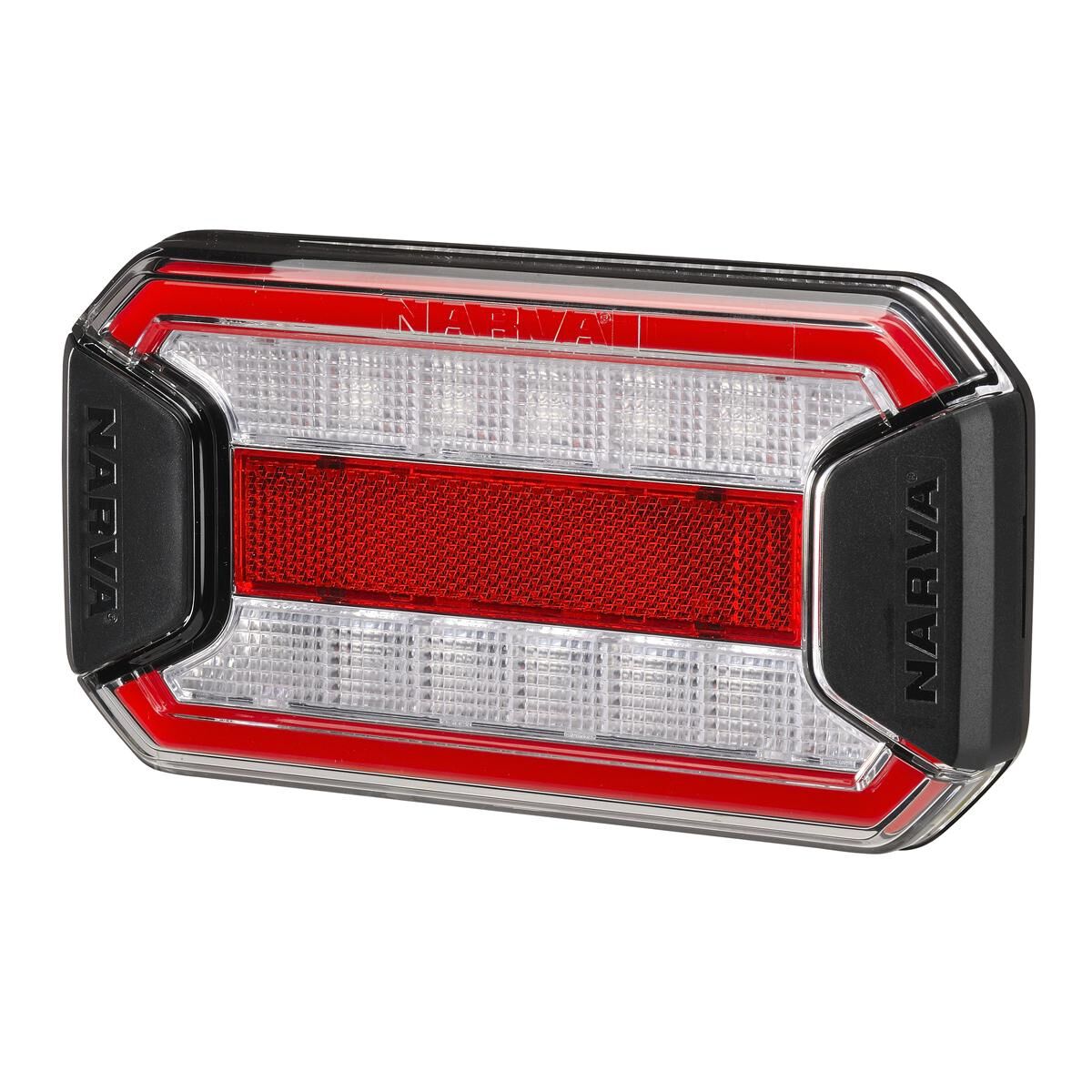 Narva 9-33 Volt LED Stop/Tail Lamp with In-Built Reflector, Clear Lens and 0.5m of Hard-Wired Cable, , scaau_hi-res