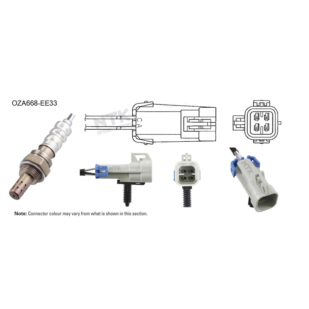 NTK OXYGEN SENSOR - OZA668-EE33, , scaau_hi-res
