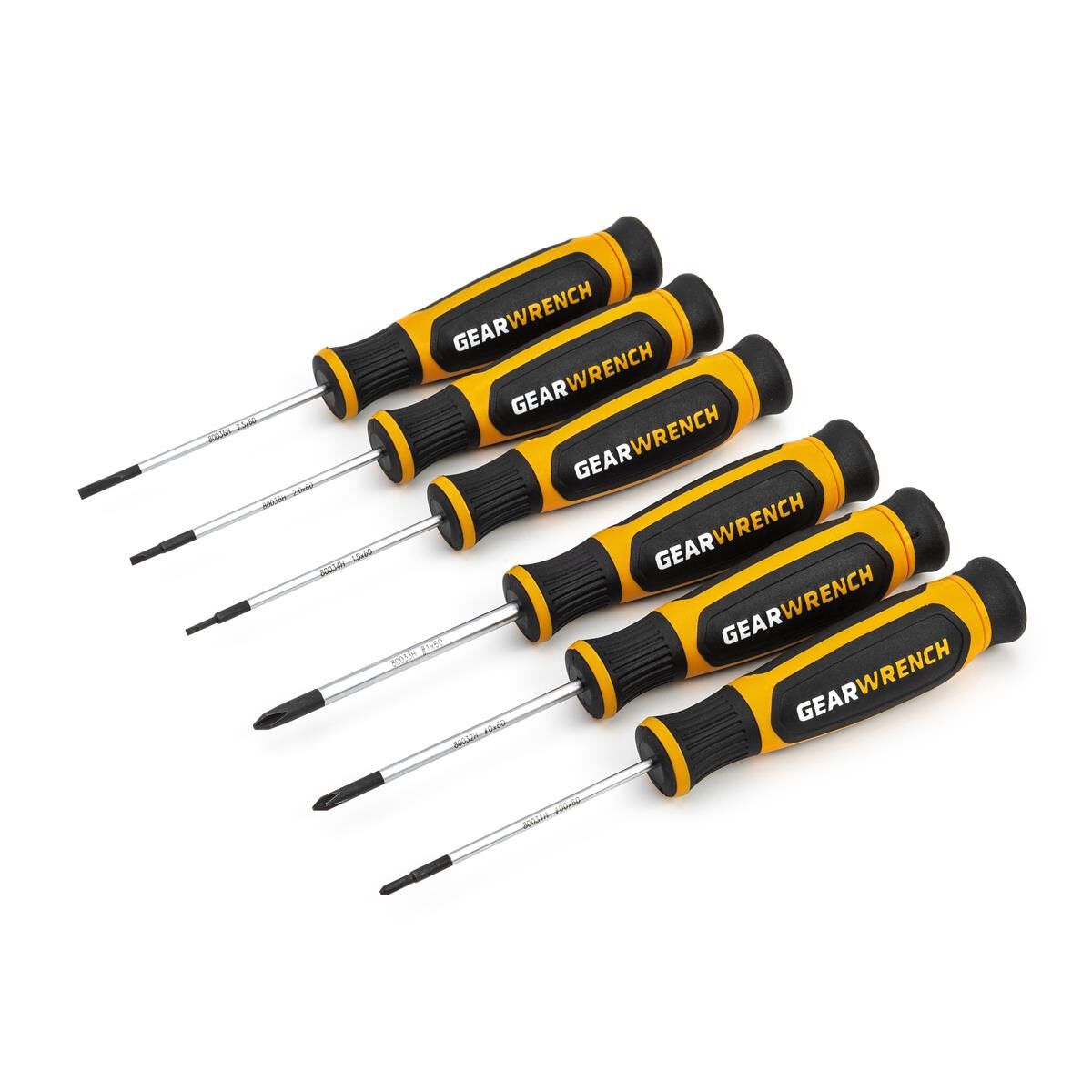 6 PIECE PHILLIPS&reg;/SLOTTED MINI DUAL MATERIAL SCREWDRIVER SET, , scaau_hi-res