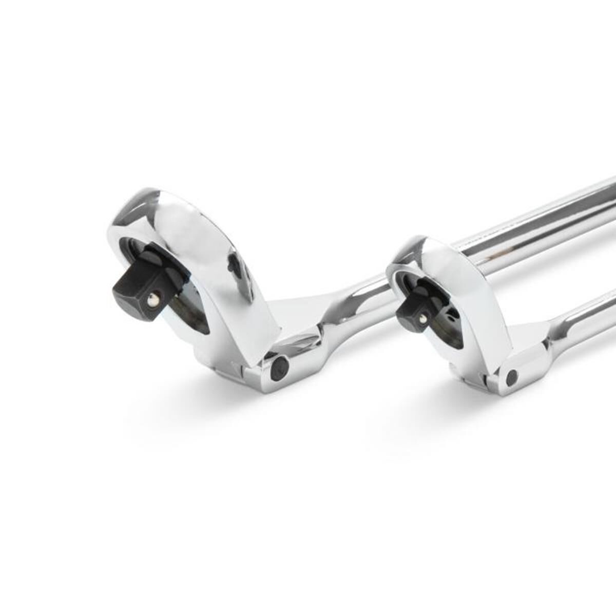 SOCKET HANDLE 1/4"  3/8" DRIVE RATCHET TEARDROP FLEX HEAD CUSHION GRIP 120XP 2PC, , scaau_hi-res