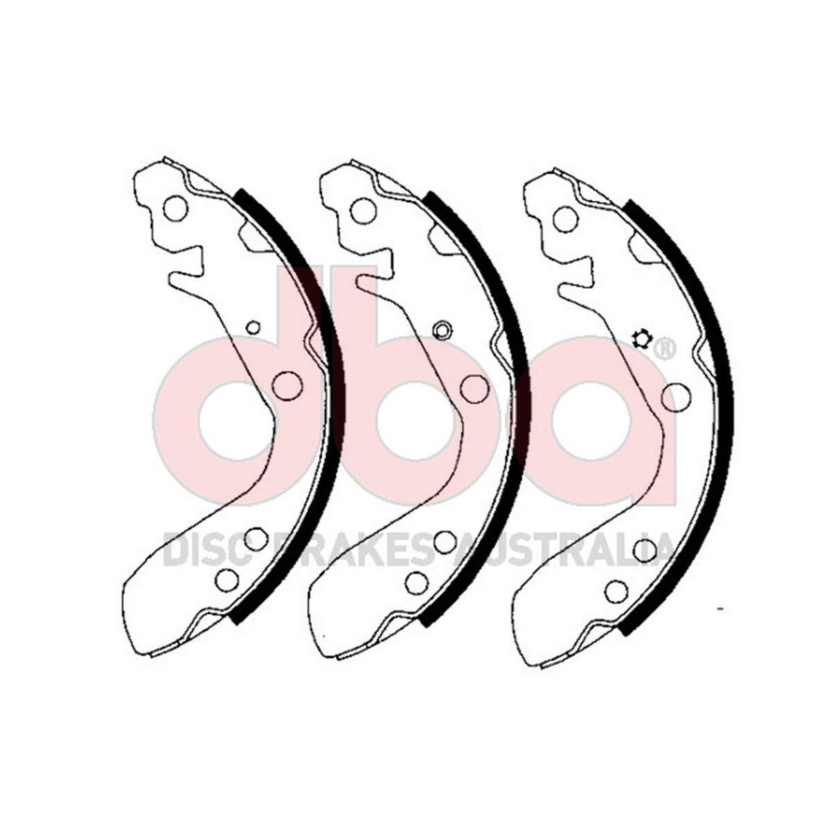 Street Series Brake Shoes [Honda Jazz 180mm], , scaau_hi-res