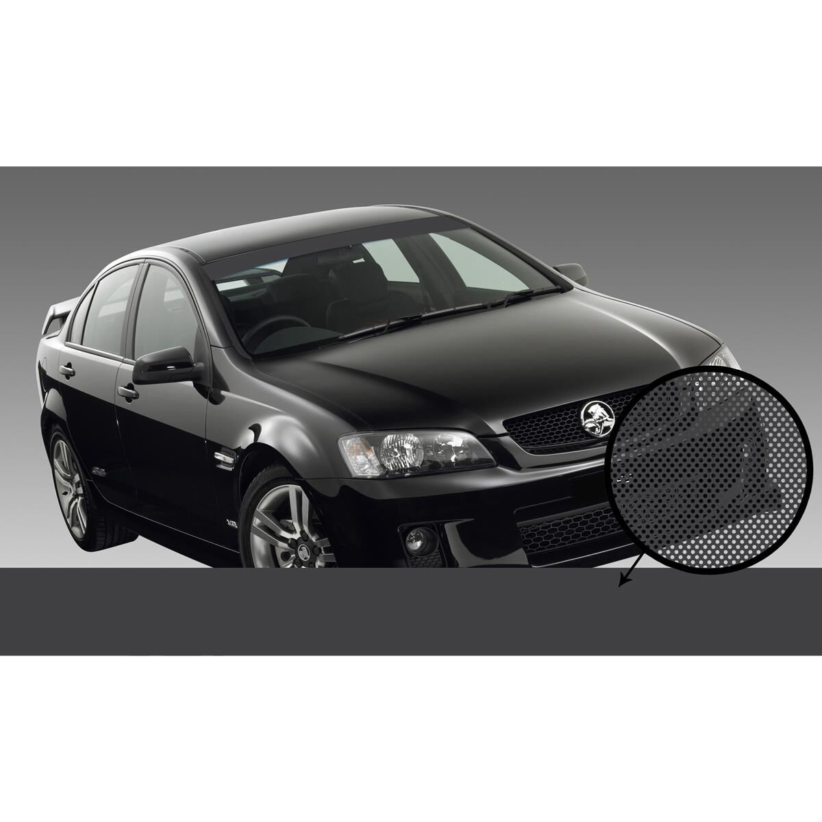 CHARCOAL ITAG SEE-THRU SUN VISOR, 1400MM X 150MM, , scaau_hi-res