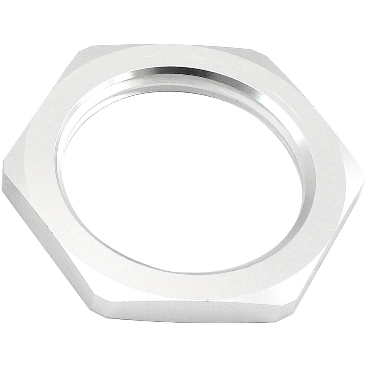 REPLACEMENT -4AN JAM NUT FULL FLOW BULKHEAD SILVER HALF NUT, , scaau_hi-res