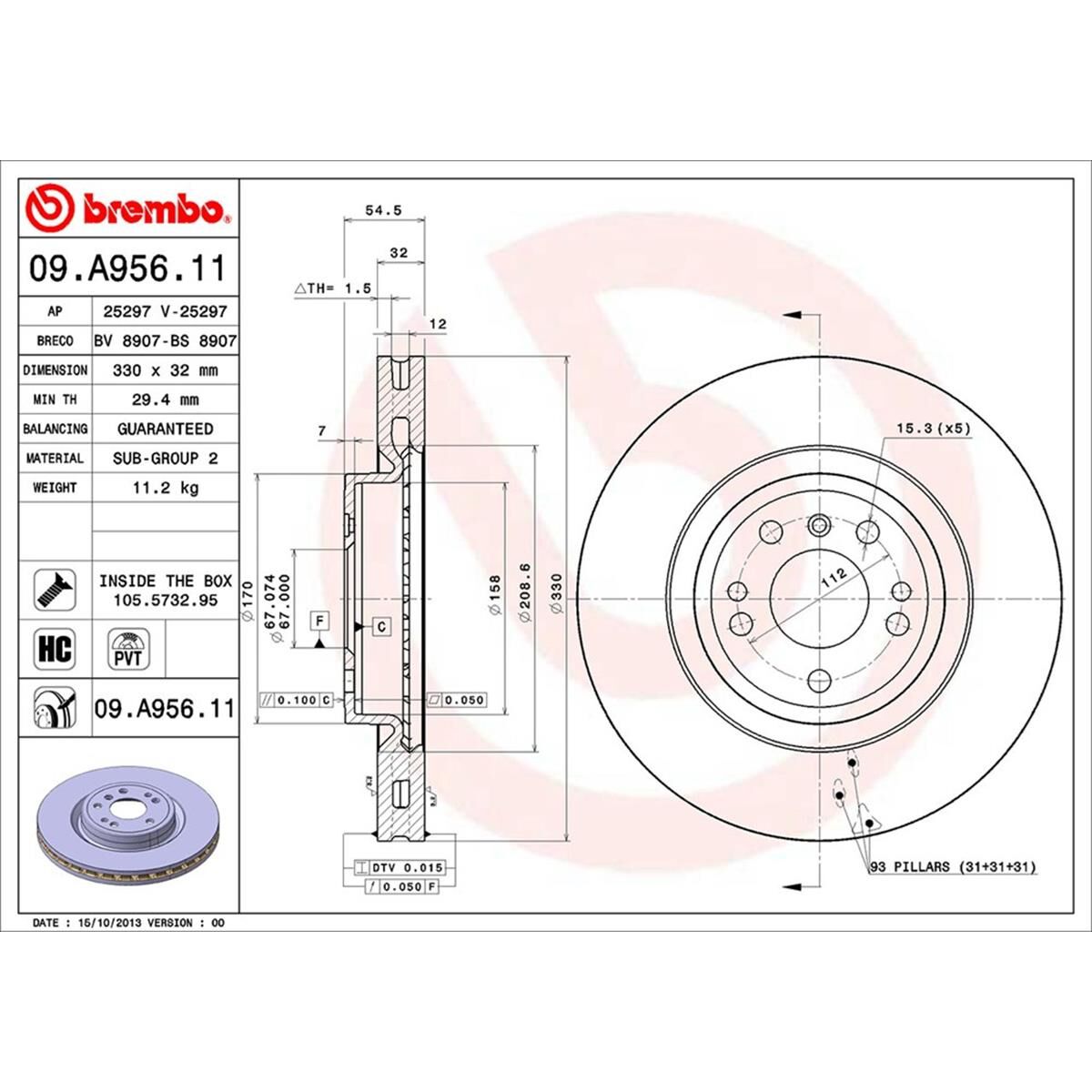 BREMBO DISC ROTOR, , scaau_hi-res
