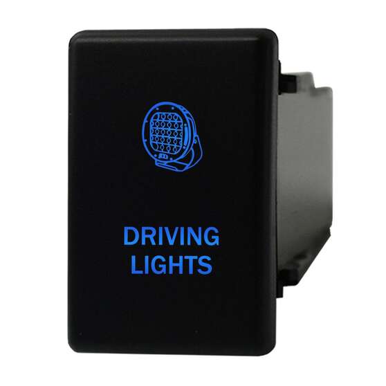 SWITCH PUSH BUTTON ON / OFF OE RPL 12V DRIVING LIGHTS BLUE ILLUM DMAX & COLORADO, , scaau_hi-res