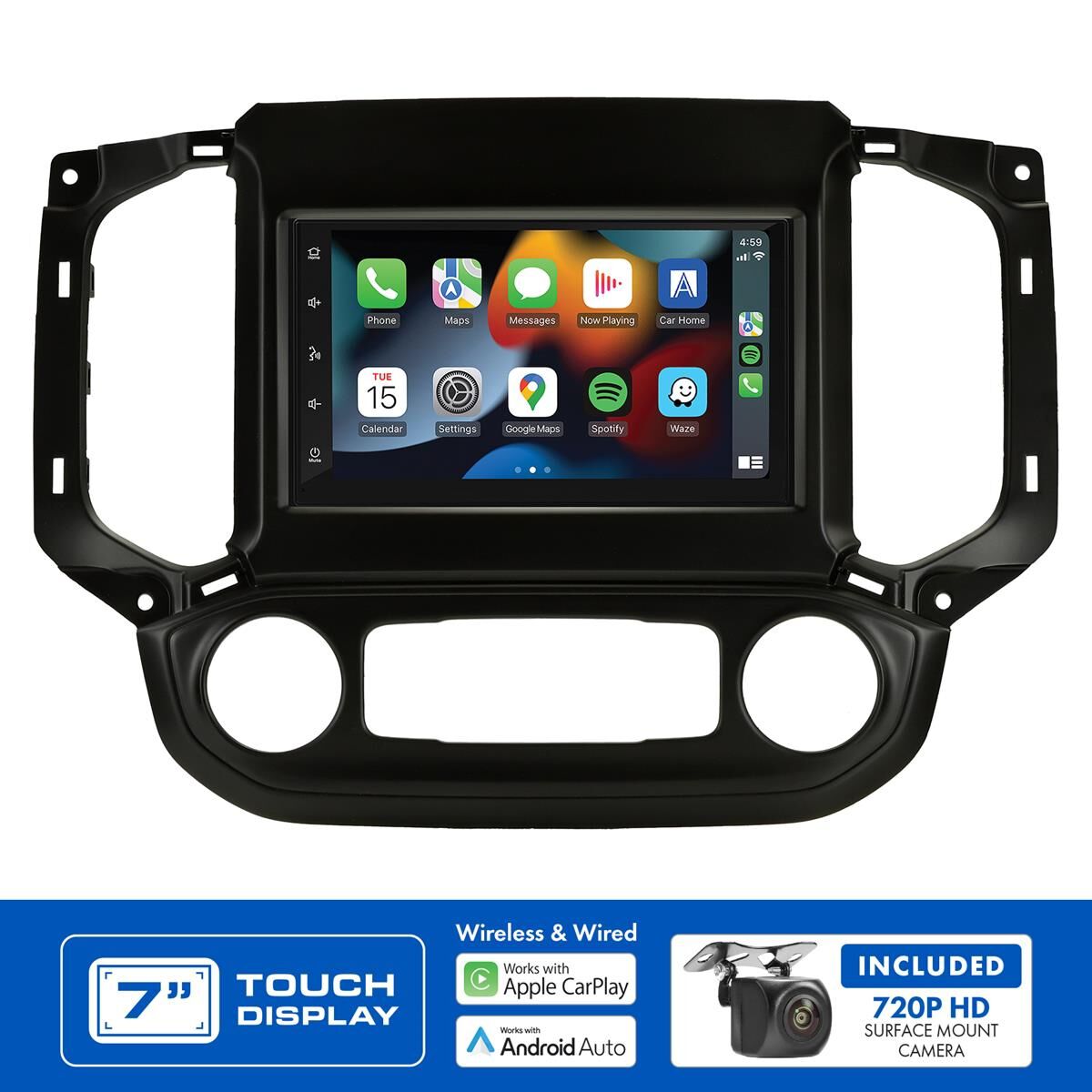 7" MULTIMEDIA RECEIVER TO SUIT HOLDEN COLORADO Z71 & TRAILBLAZER LTZ (2017-2020), , scaau_hi-res