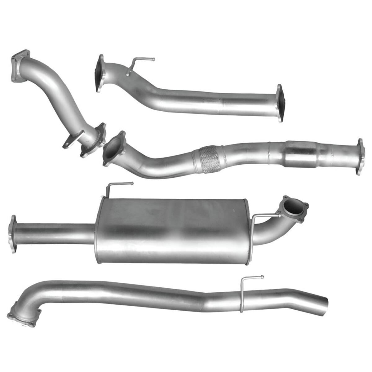 EXHAUST KIT HOLDEN COLORADO ISUZU D-MAX 3L RCT/C STYLESIDE SWB 3050mm 8/2010-2012 S/STL, , scaau_hi-res