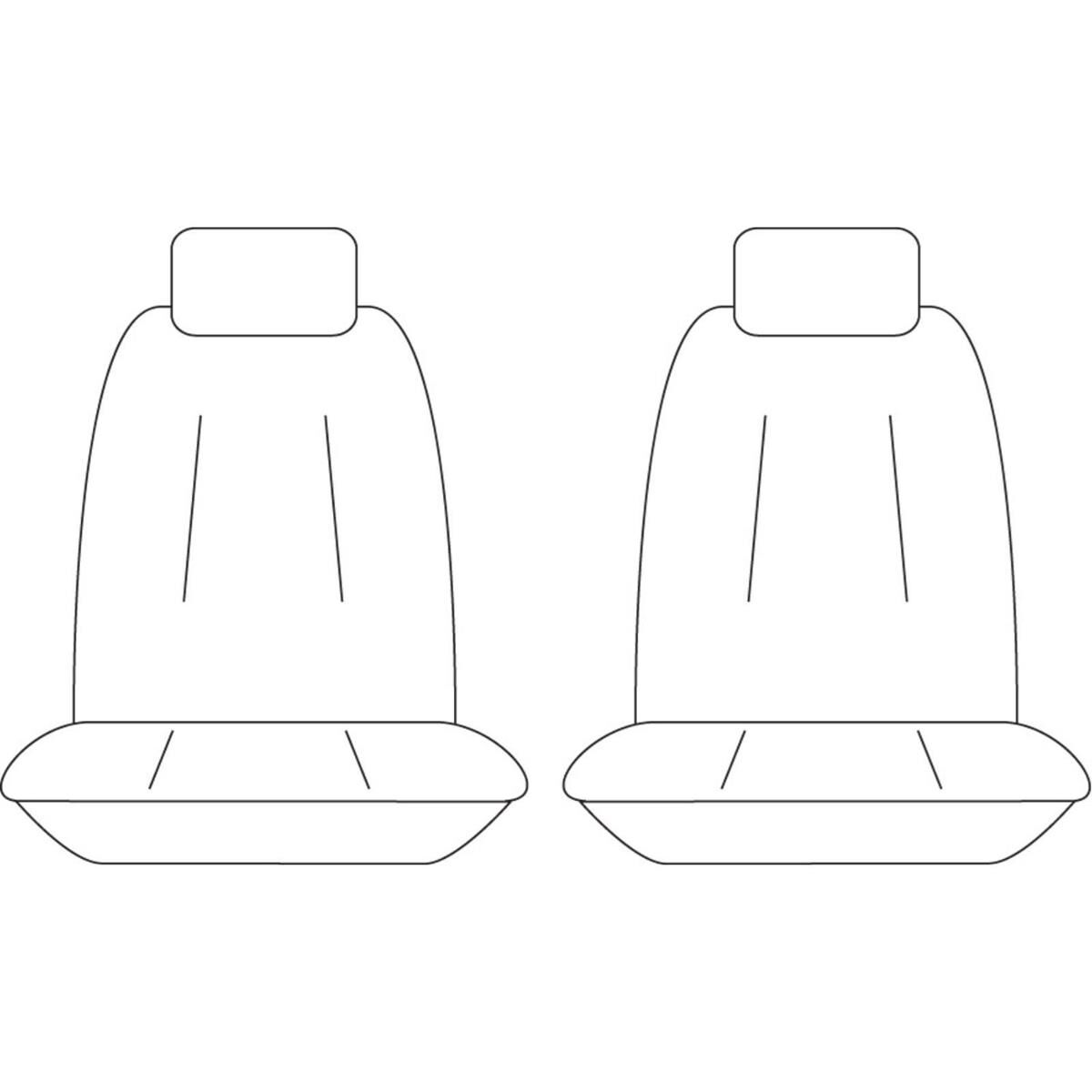 TRADIES CANVAS READY MADE SEAT COVERS - FRONT, BLACK, SUITS TOYOTA RAV4, , scaau_hi-res