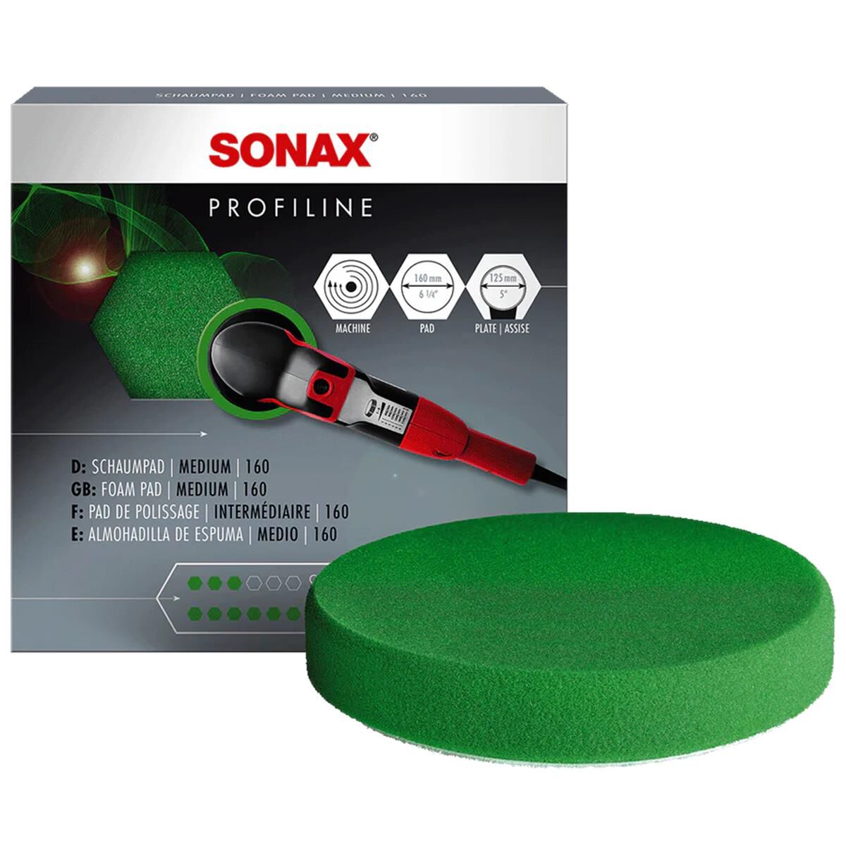 FOAM PAD MEDIUM 160 MM (GREEN) 160 MM ( ~ 6 INCH), , scaau_hi-res