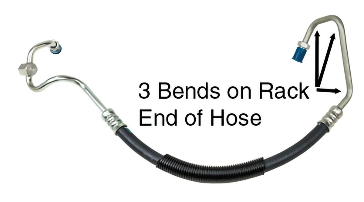 Power Steering Hose - Pressure - Ford Falcon BA, BF (I6 Aspirated & Turbo)?3 Bends, , scaau_hi-res
