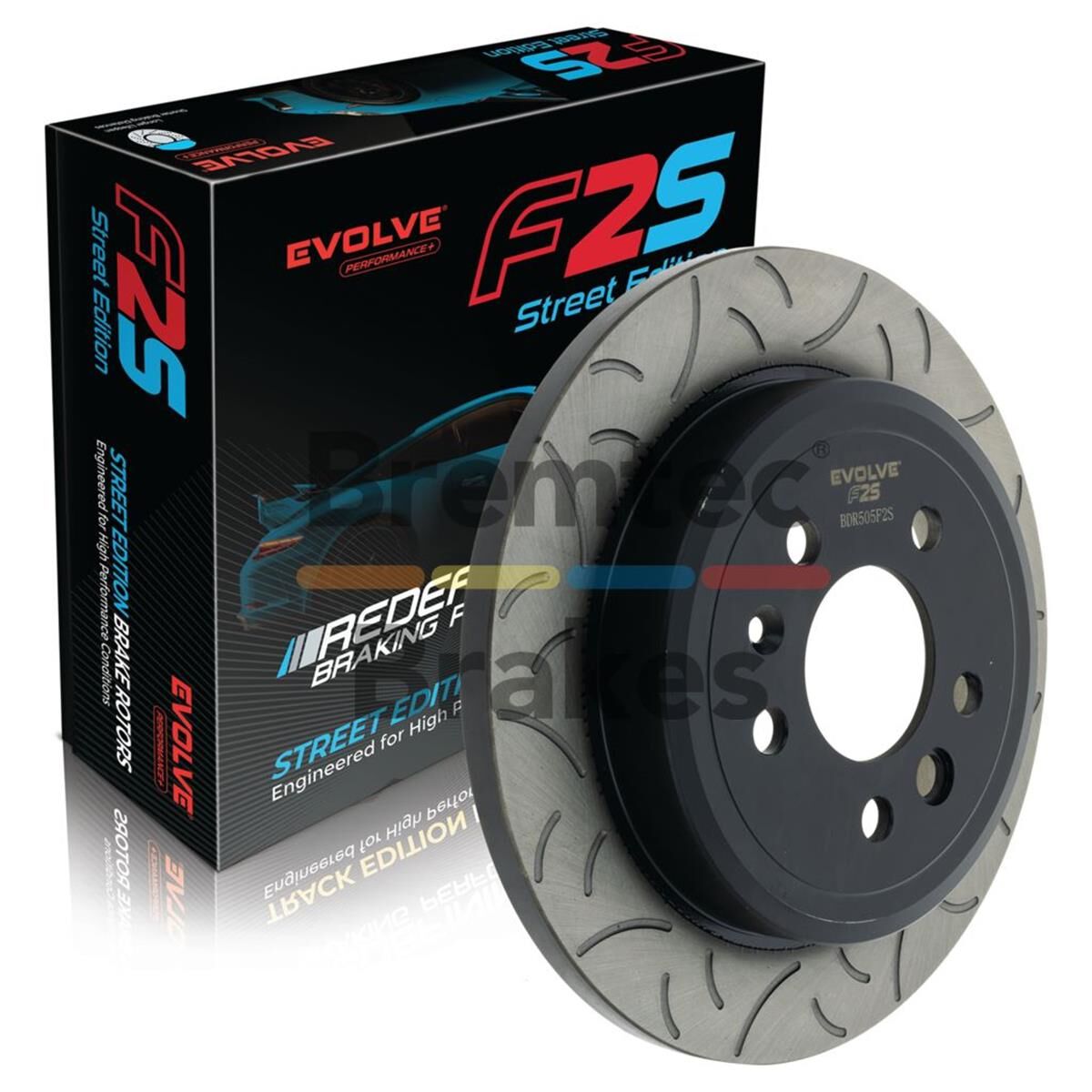 EVOLVE F2S PERFROMANCE+ ROTORFALCON BA-FG REAR 303MM HYPER SLOTTED, , scaau_hi-res