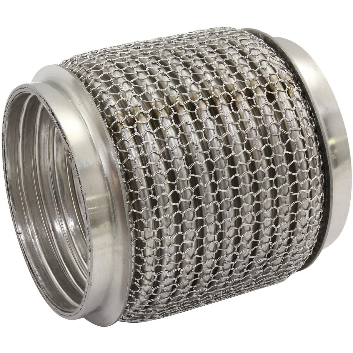 3" I.D EXHAUST MESH FLEX PIPE JOINT 4" LONG 304 S/STEEL, , scaau_hi-res