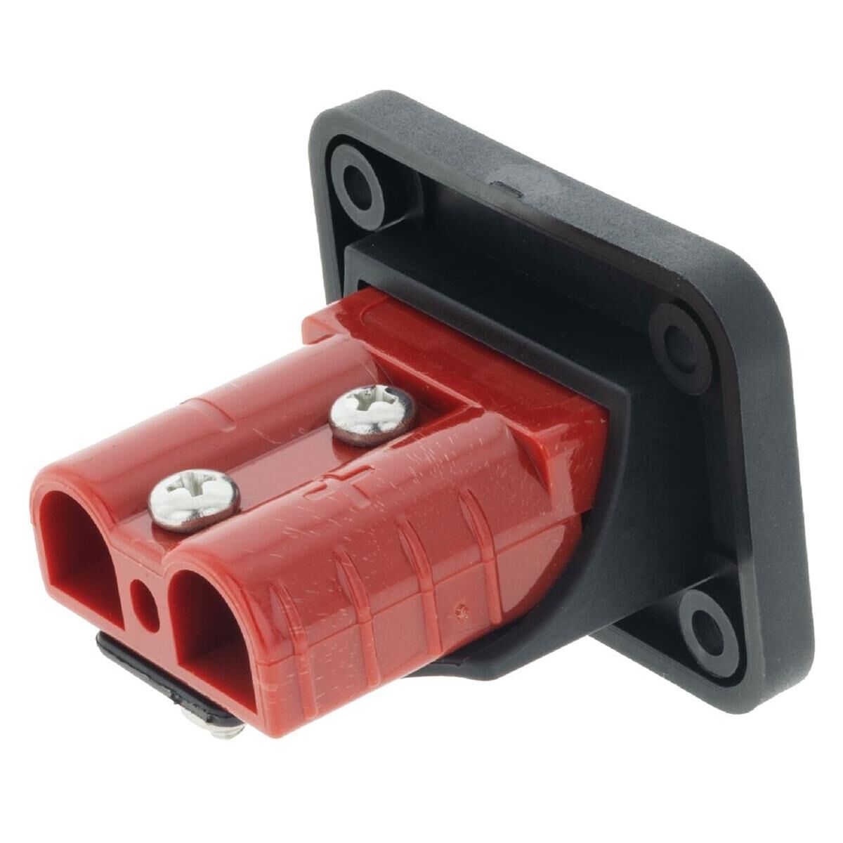 SINGLE FLUSH MOUNT HOUSING 50A ANDO STYLE PLUG RED, , scaau_hi-res