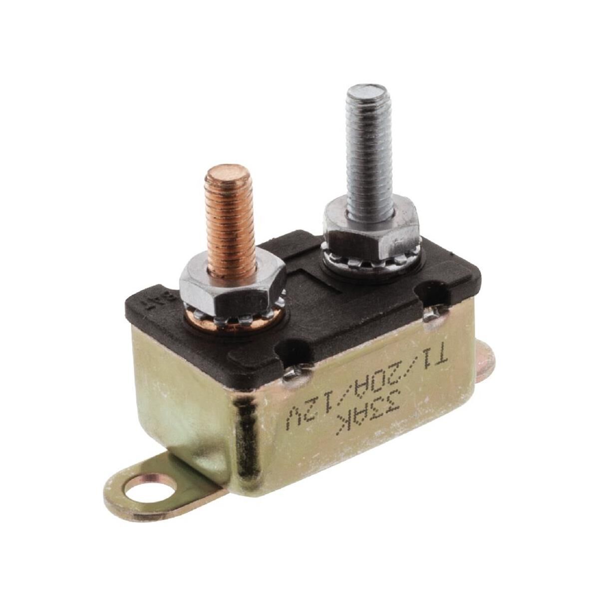 CIRCUIT BREAKER TYPE1 20AMP AUTO RESET METAL BODY - FUSES & CIRCUIT BREAKERS, , scaau_hi-res