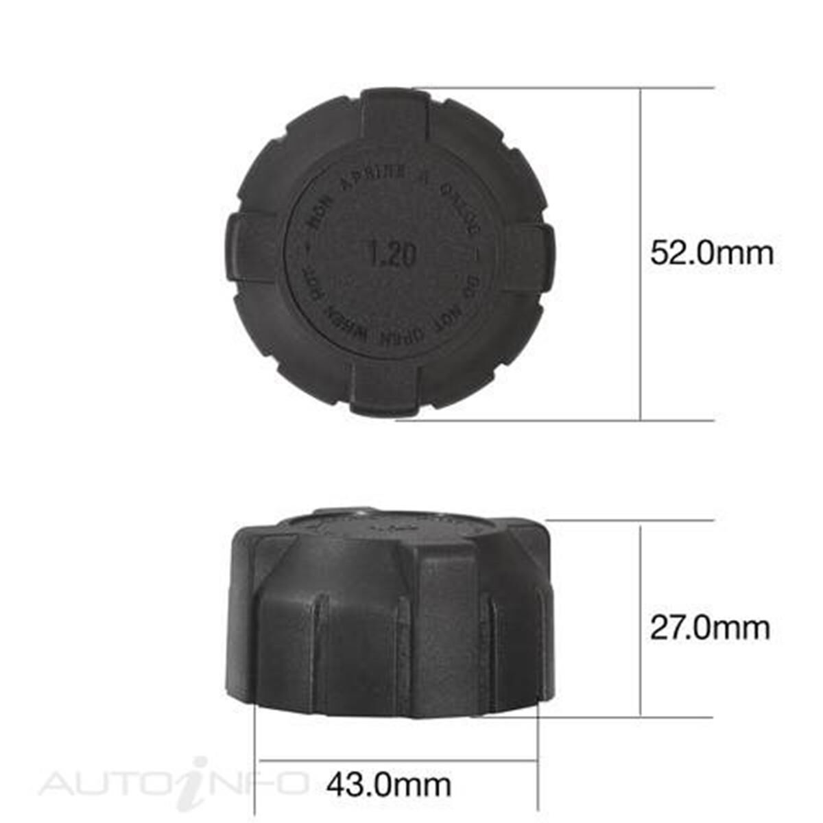 TRIDON RECOVERY RADIATOR CAP, , scaau_hi-res