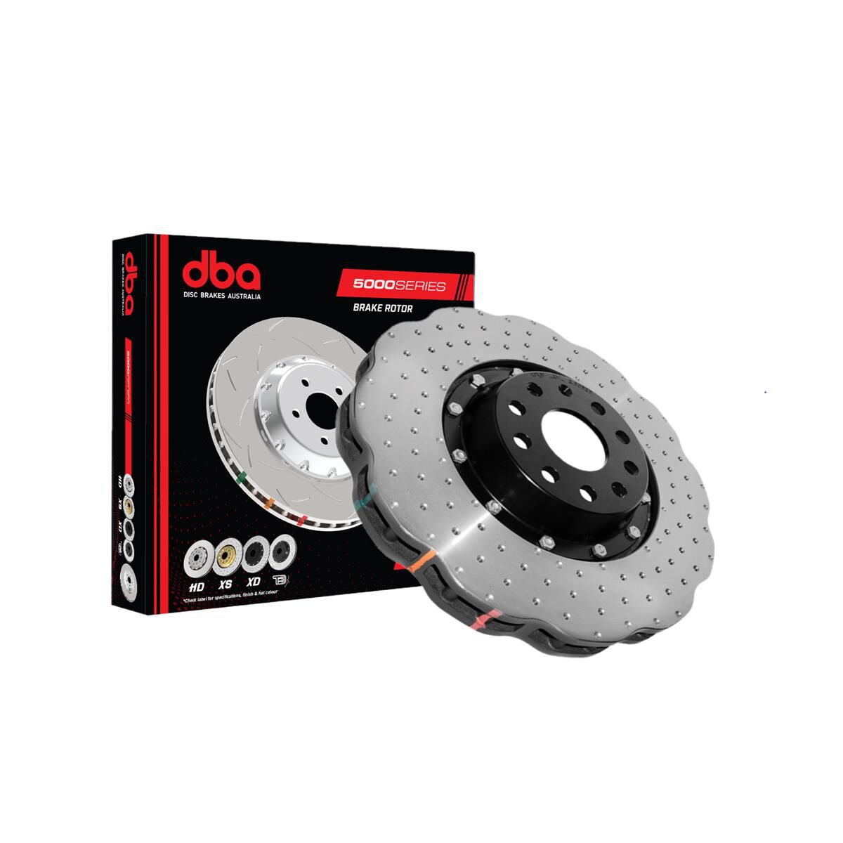 DBA 5000 Series XD Brake Rotor - Single Front, DBA53002WSLVXD ...