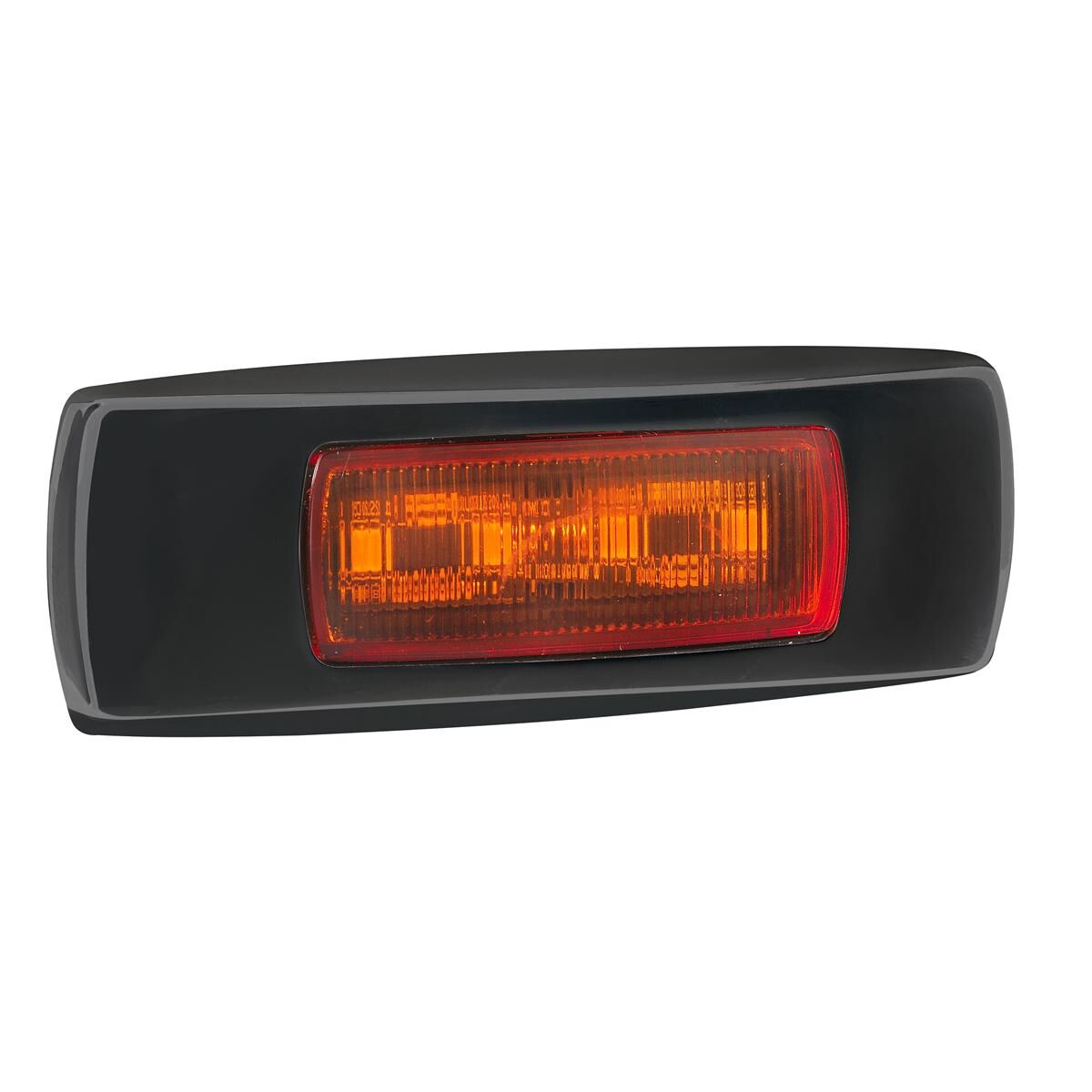 NARVA 9-33V LED FRONT END OUTLINE MARKER OR EXTERNAL CABIN MARKER LAMP(AMBER) WITH 0.5M CABLE - BLACK COVER, , scaau_hi-res