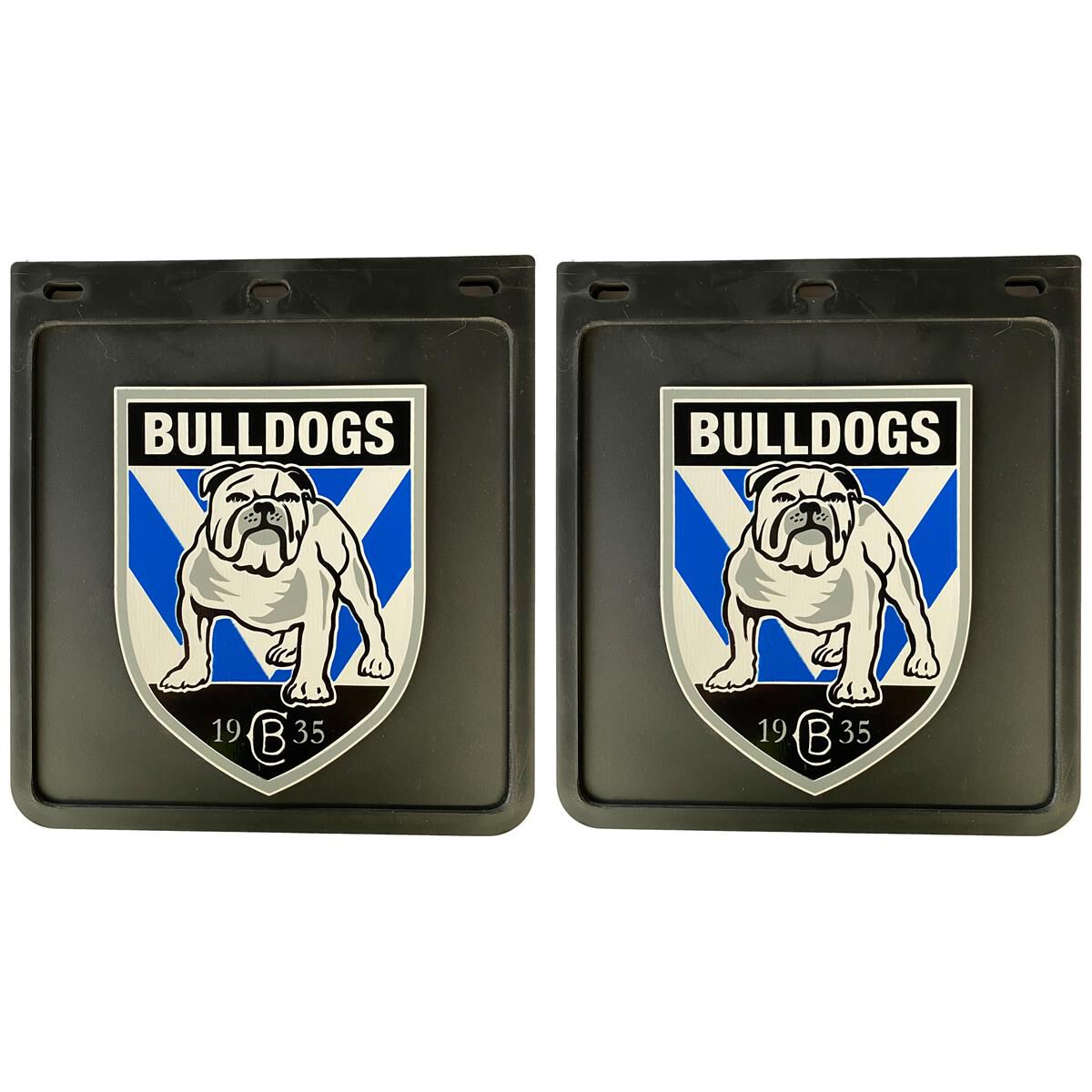 250MM DROP X 230MM WIDTH BLACK MONO MUDFLAP  - BULLDOGS, , scaau_hi-res