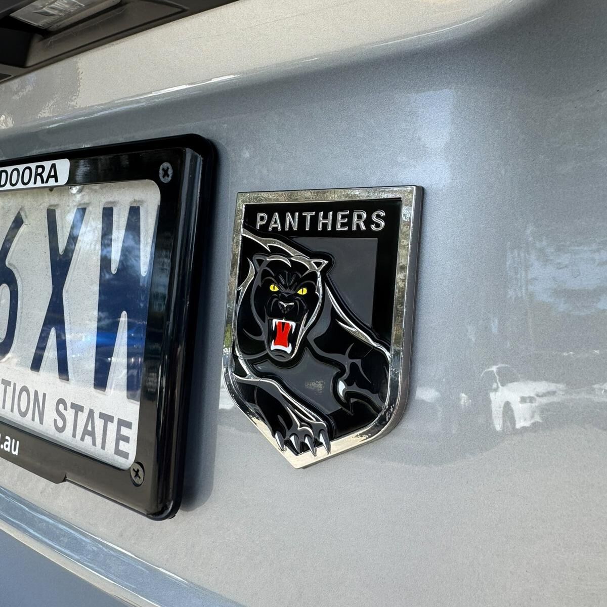 NRL PANTHERS 3D CHROME CAR EMBLEM, , scaau_hi-res