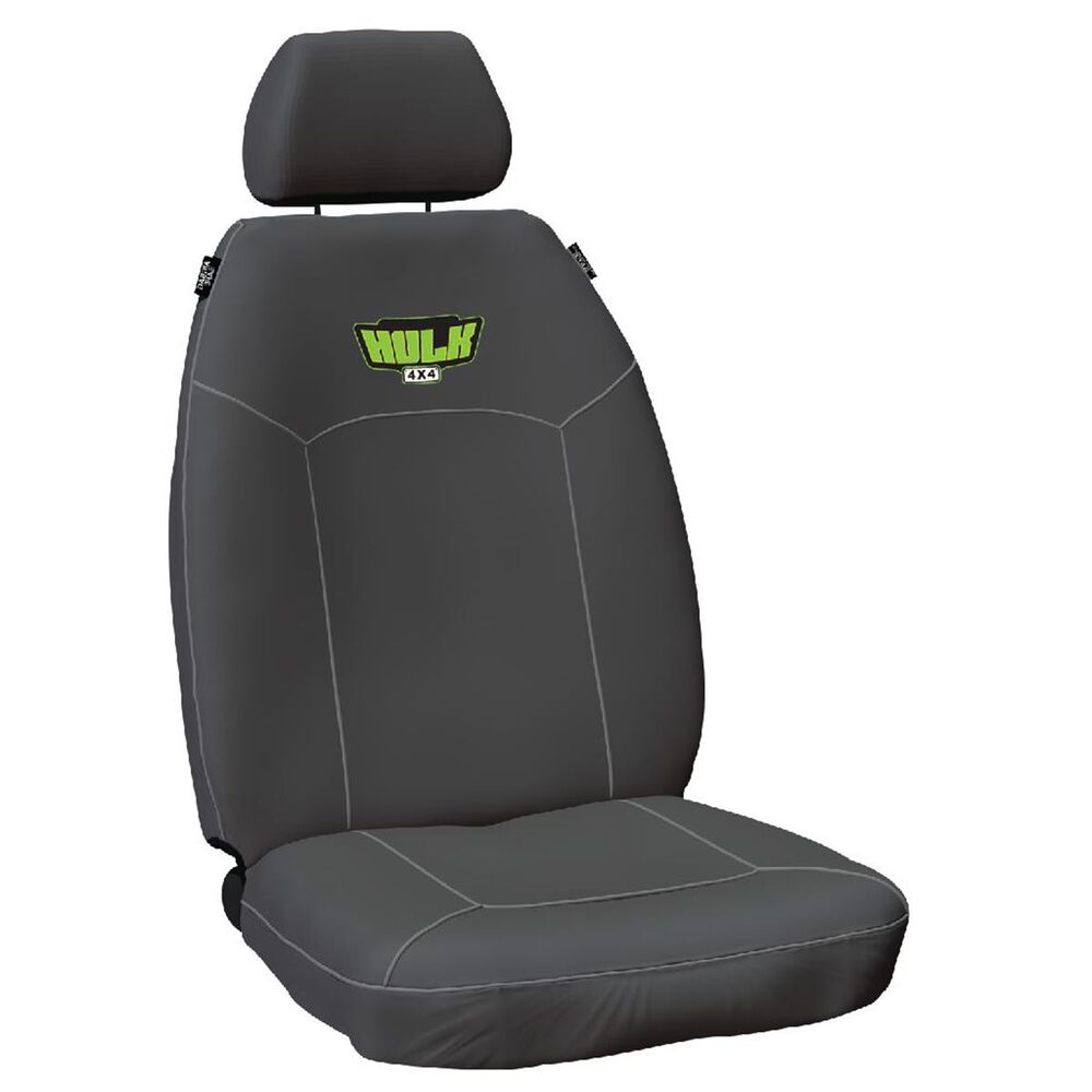 Hulk 4x4 Universal Heavy Duty Canvas Seat Cover Grey Fronts HU6295